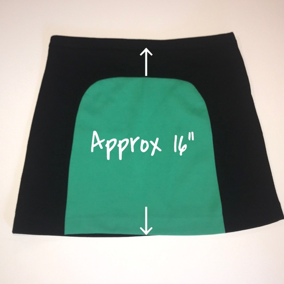 VIVIENNE TAM NWT Black & Green Block Mini Skirt - Picture 4 of 8